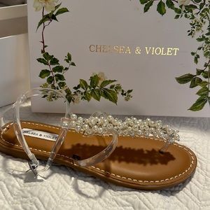 Chelsea & Violet pearl sandals